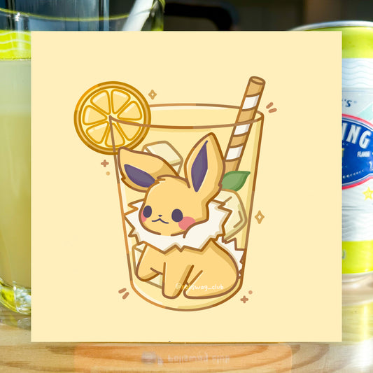 Jolteon Lemonade Art Print