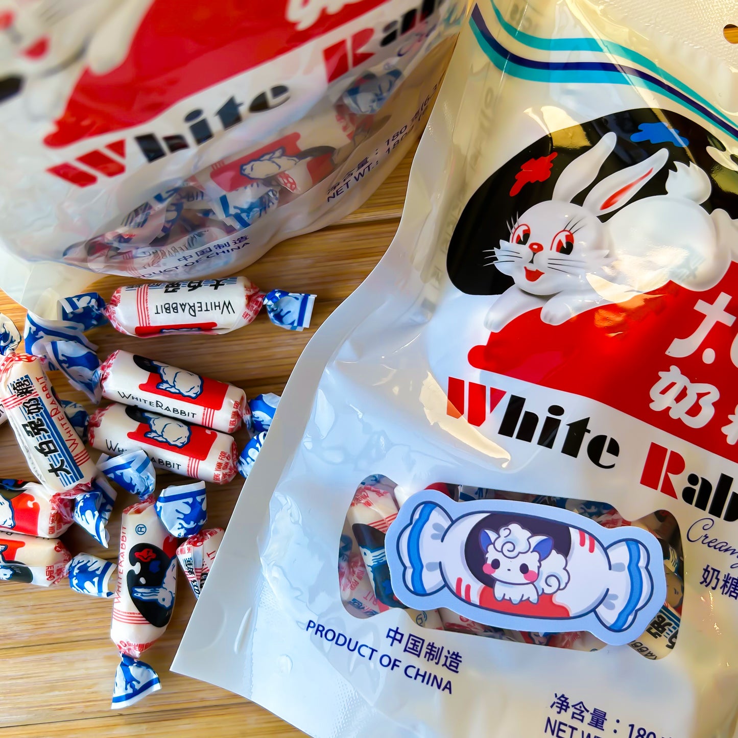 Vulpix White Rabbit Candy Sticker