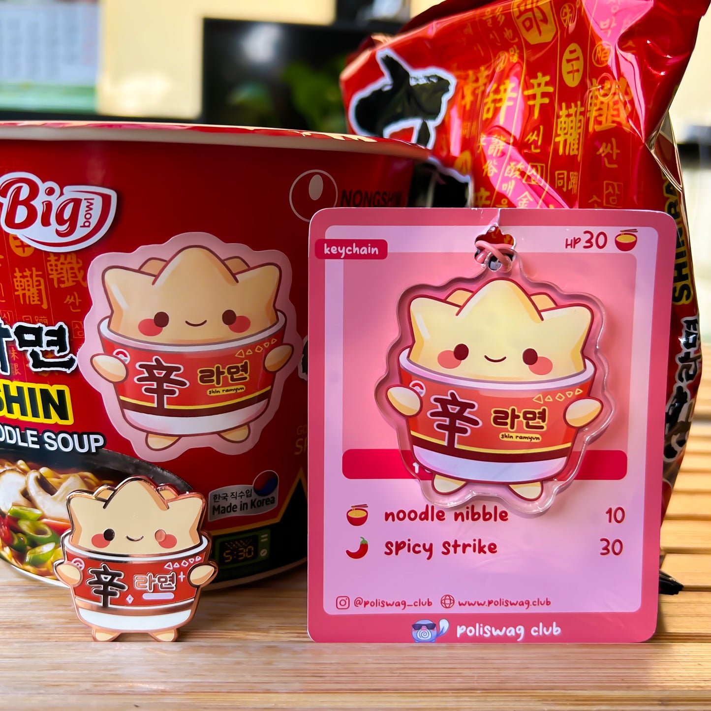 Togepi Ramen Keychain