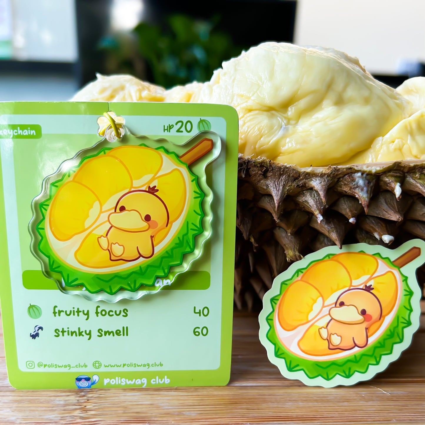 Psyduck Durian Sticker