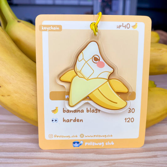 Metapod Banana Keychain