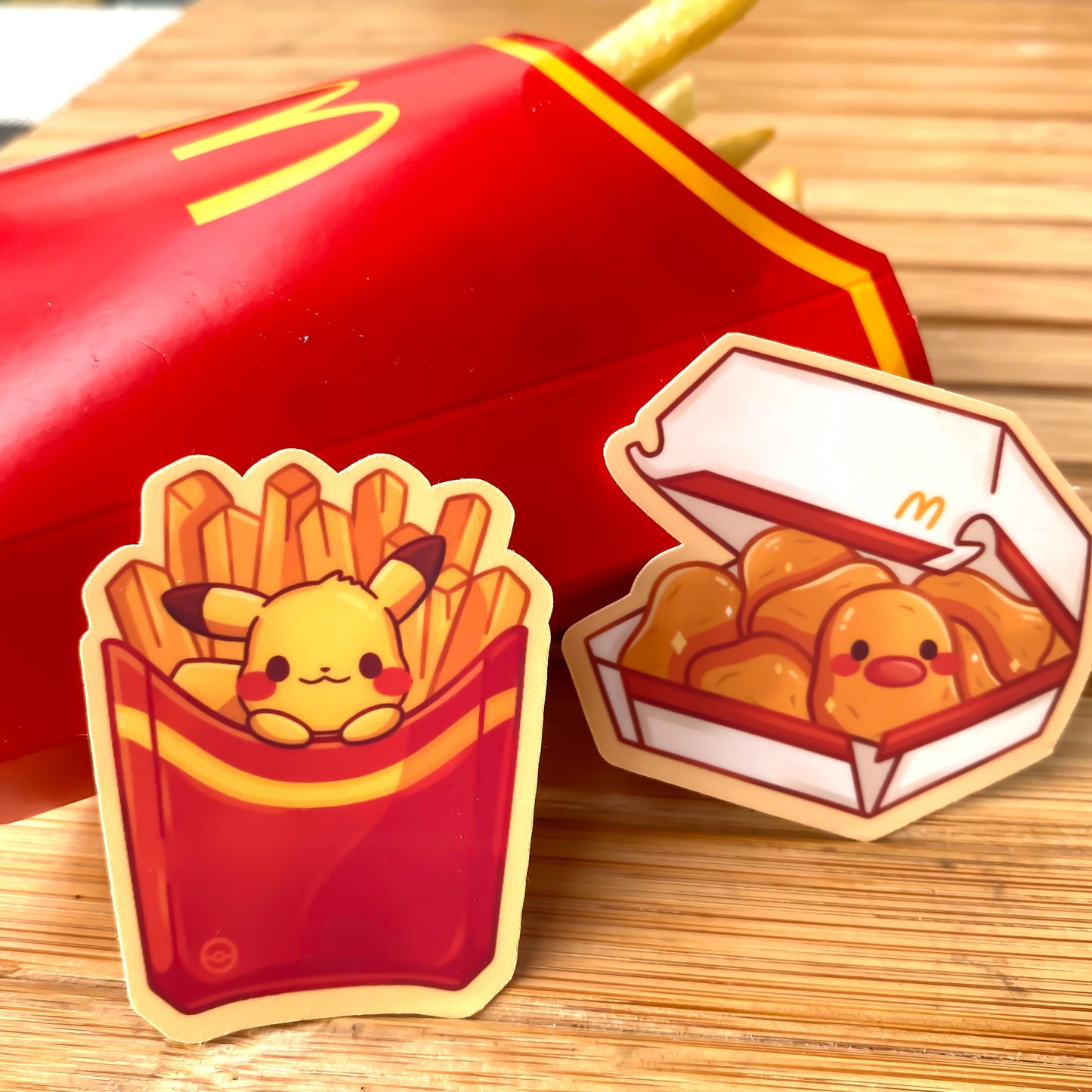 Pikachu Fries Sticker