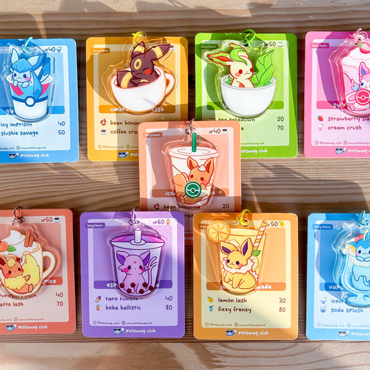 Eeveelution Drinks Keychain Bundle