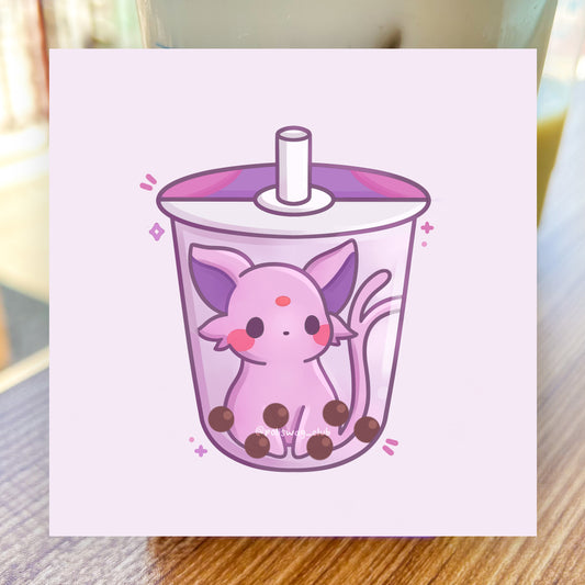 Espeon Taro Boba Art Print