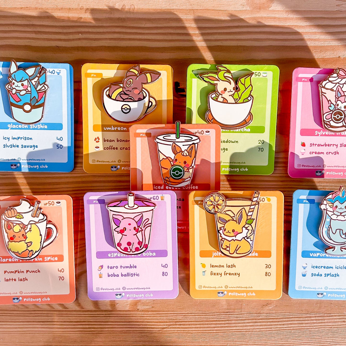 Eeveelution Drinks Pin Bundle