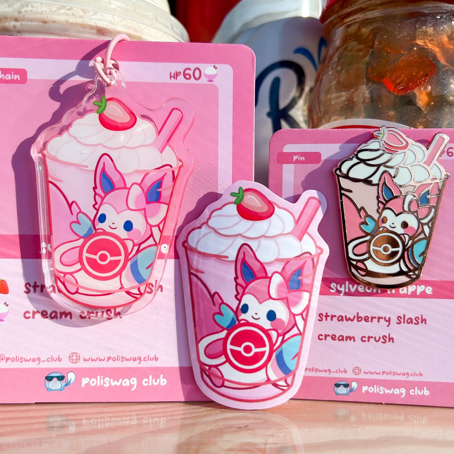 Sylveon Strawberry Frappe Sticker