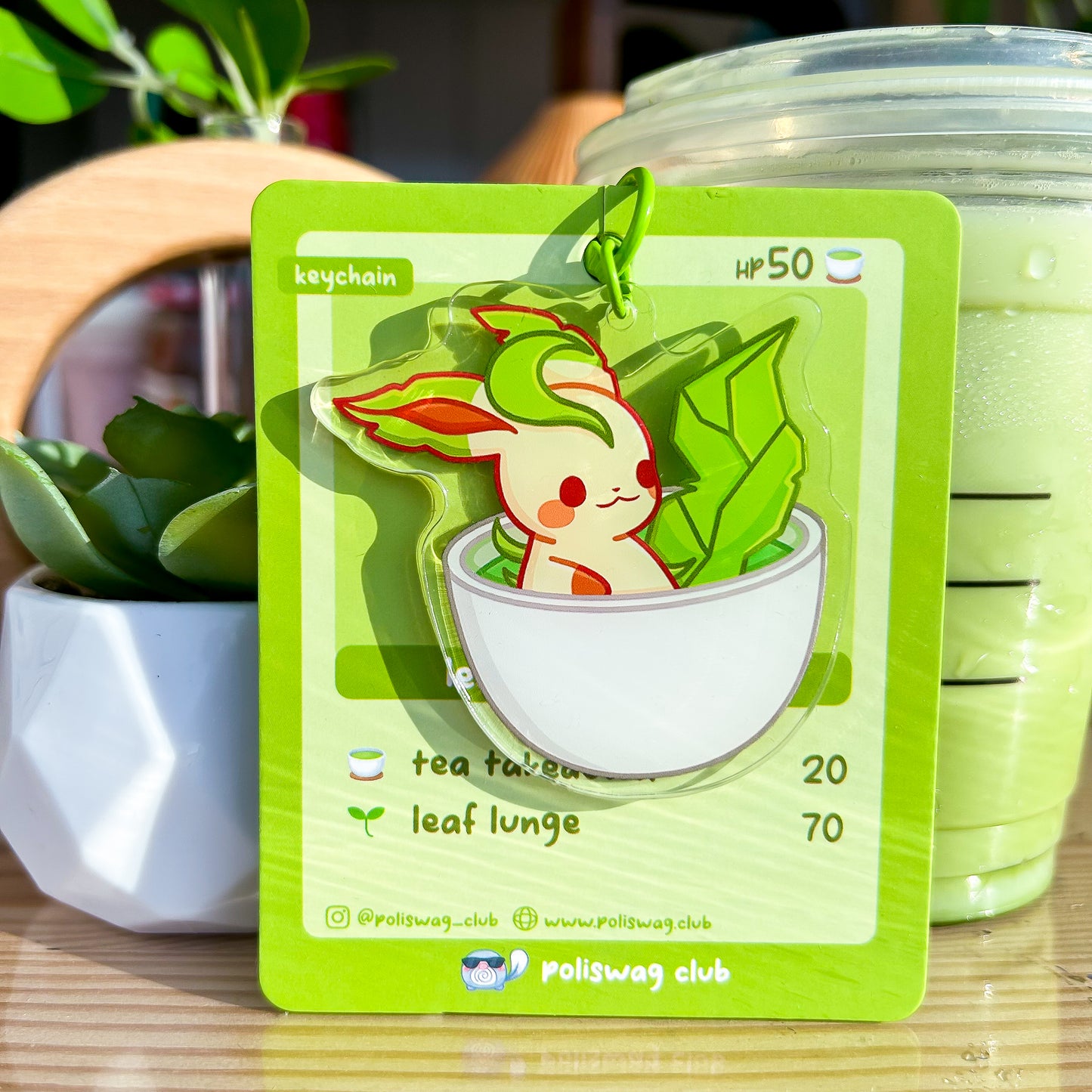 Leafeon Matcha Sticker