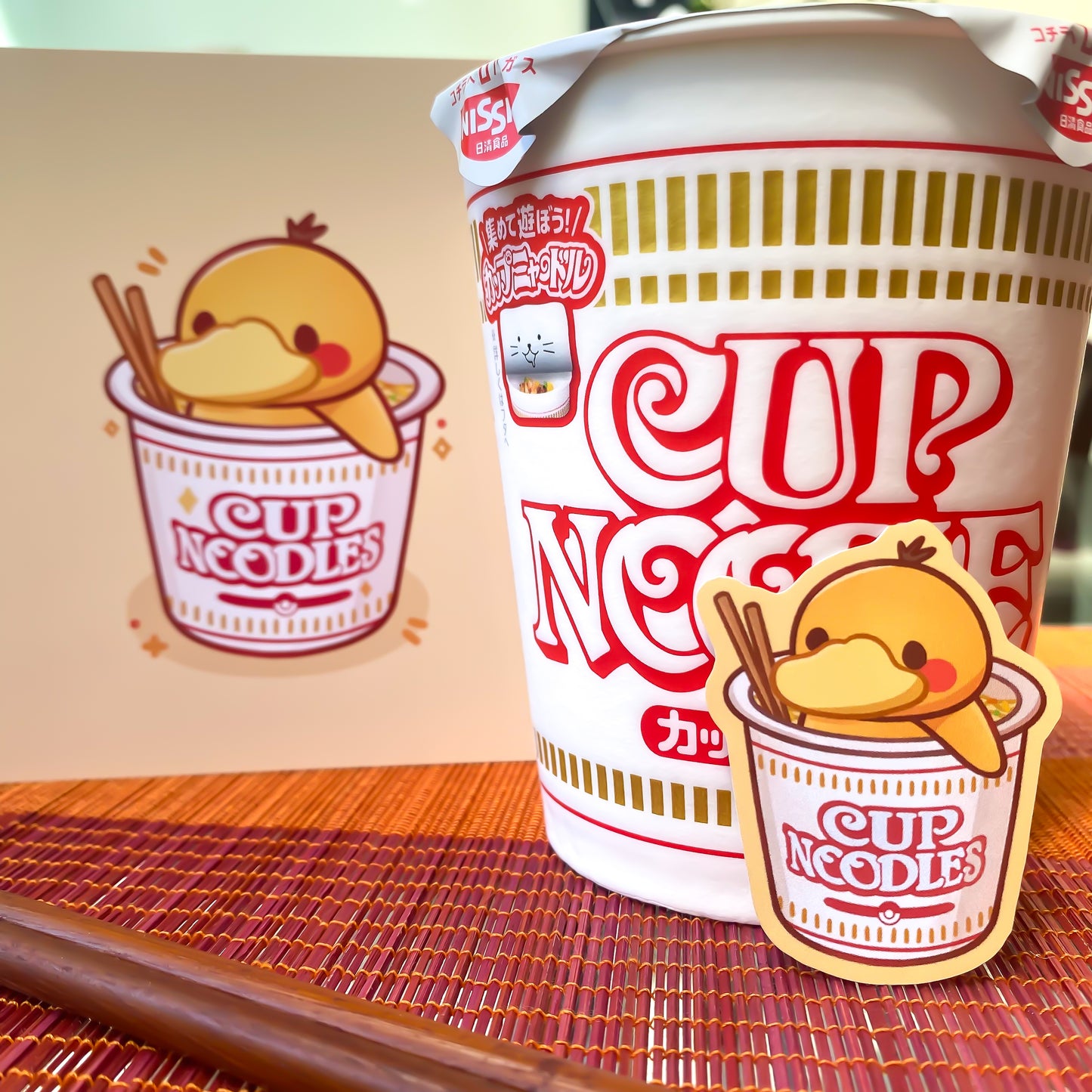 Psyduck Cup Noodles Art Print