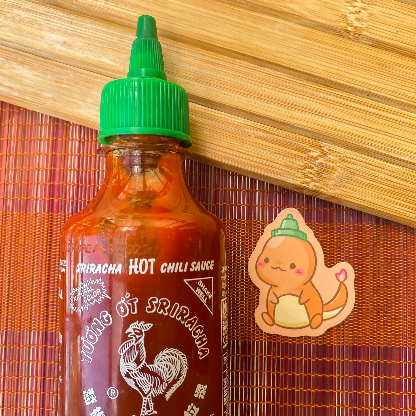Charmander Sriracha Sticker