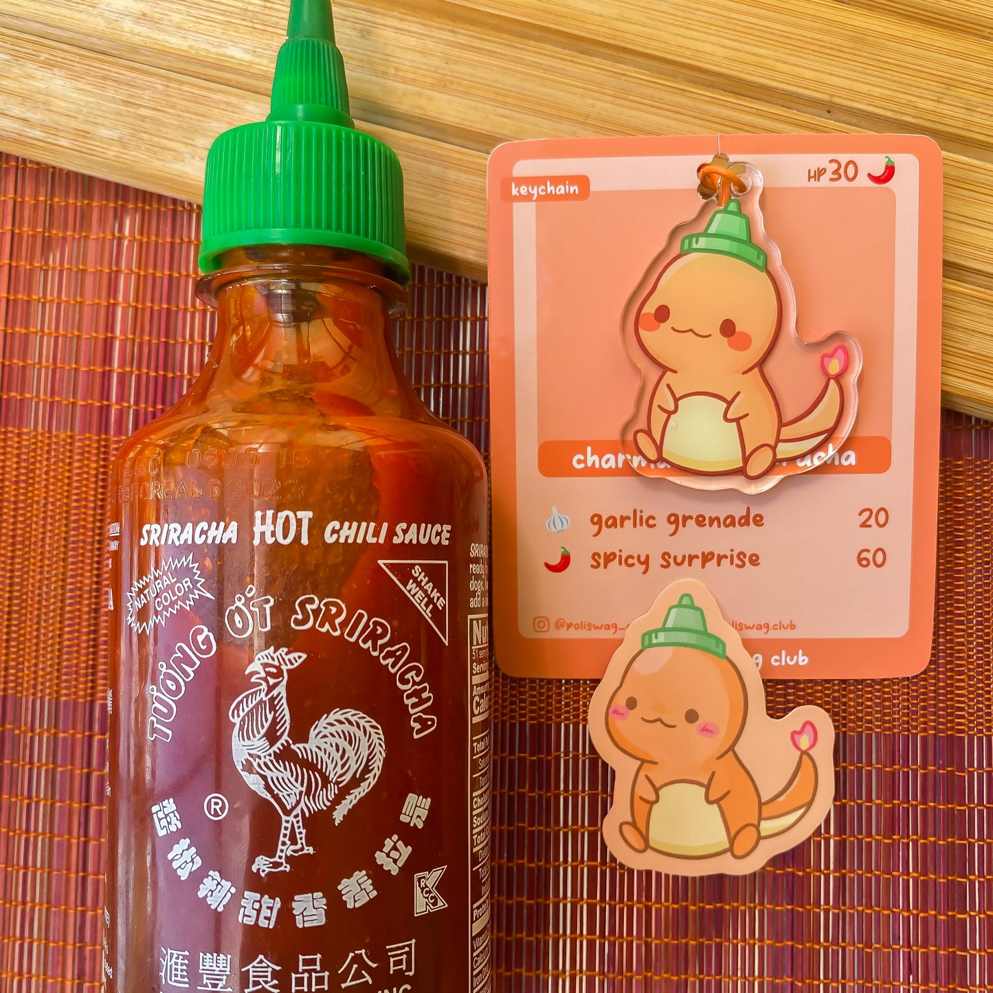 Charmander Sriracha Sticker