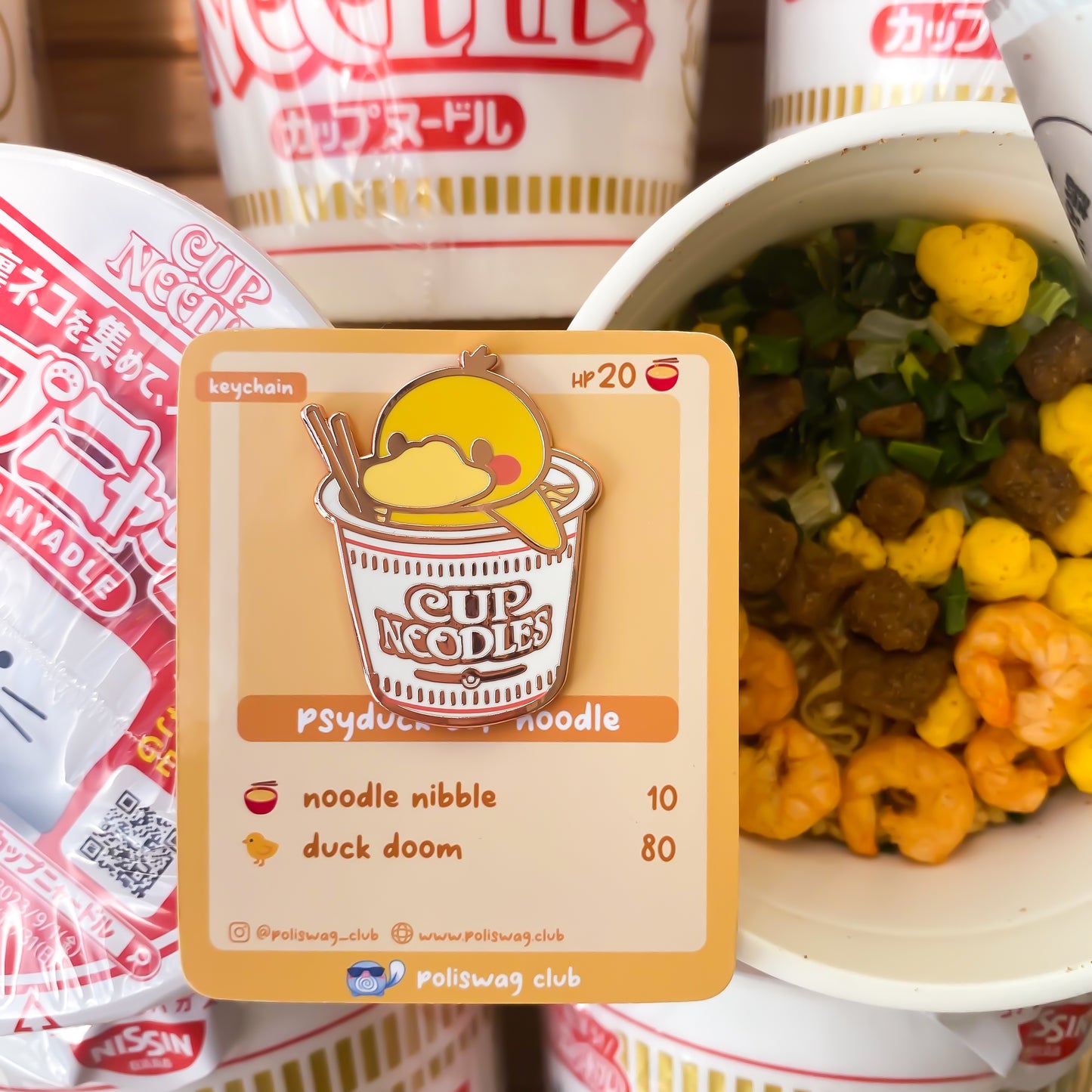 Psyduck Cup Noodles Pin