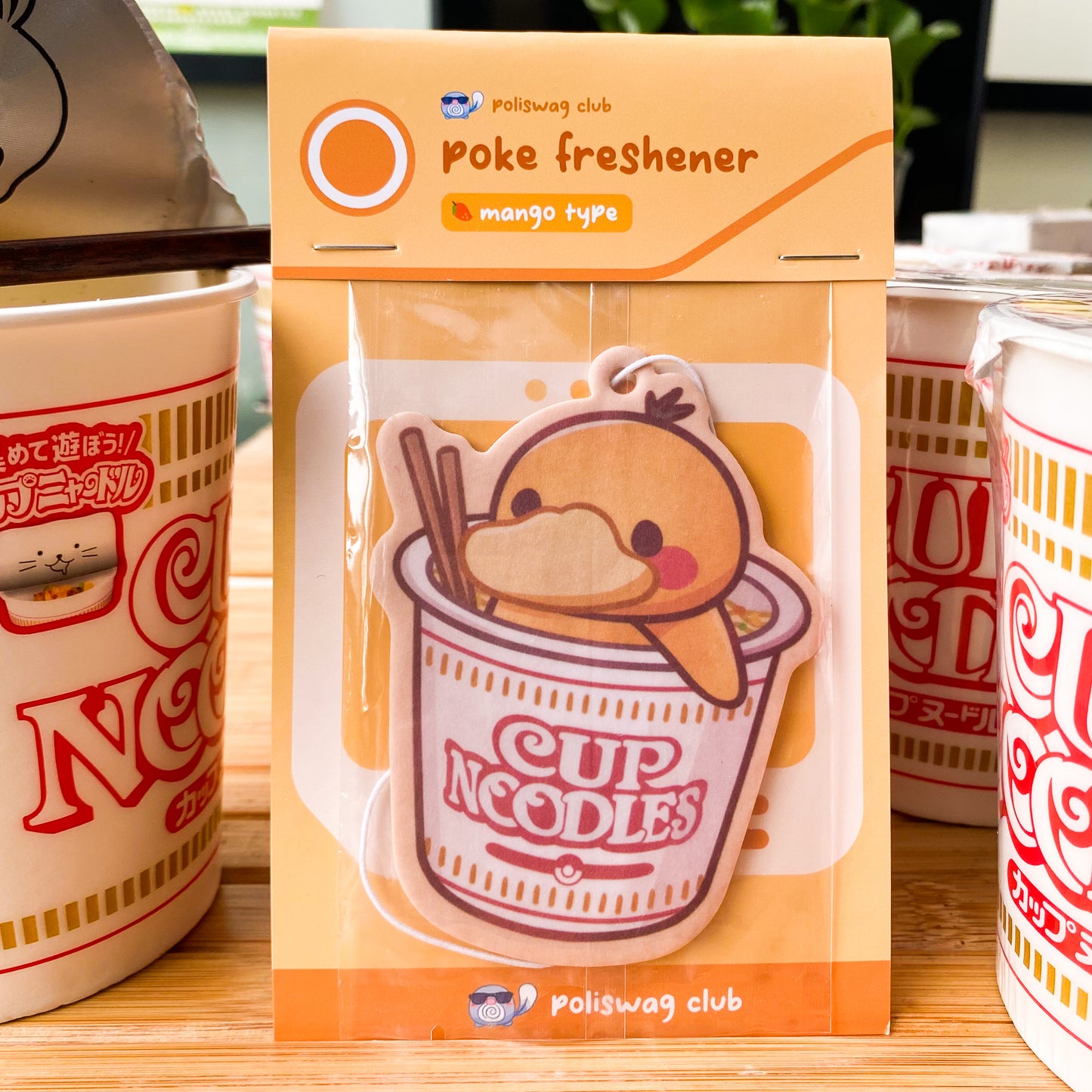 Psyduck Cup Noodles Car Air Freshener