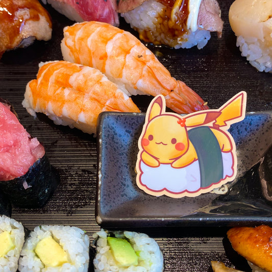 Pikachu Tamago Sushi Keychain