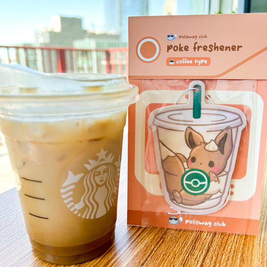 Eevee Iced Coffee Car Air Freshener