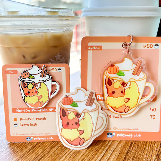 Flareon Pumpkin Spice Latte Pin