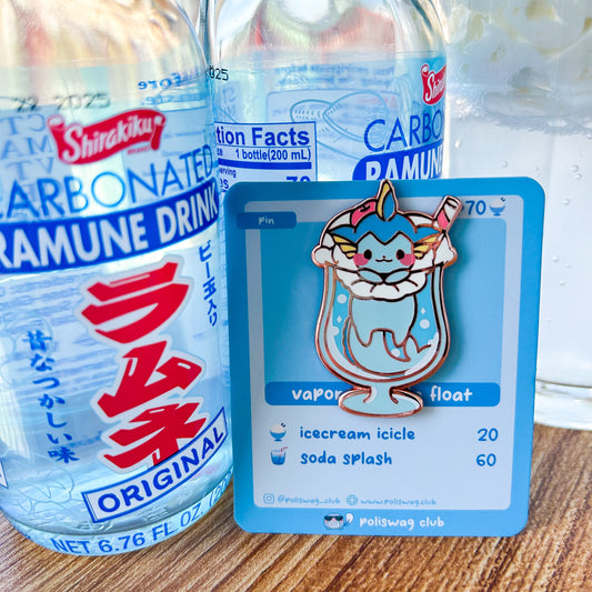 Vaporeon Ramune Float Pin