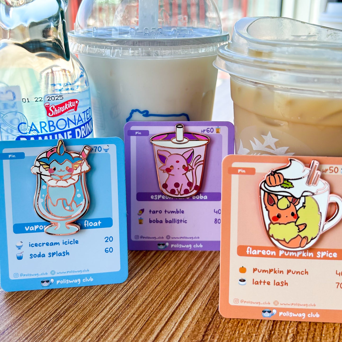 Eeveelution Drinks Pin Bundle