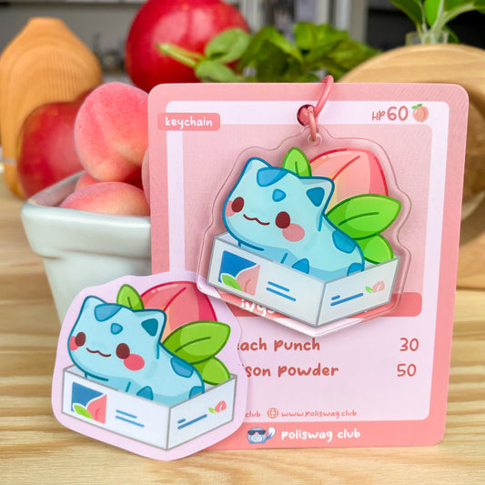 Ivysaur Peach Sticker