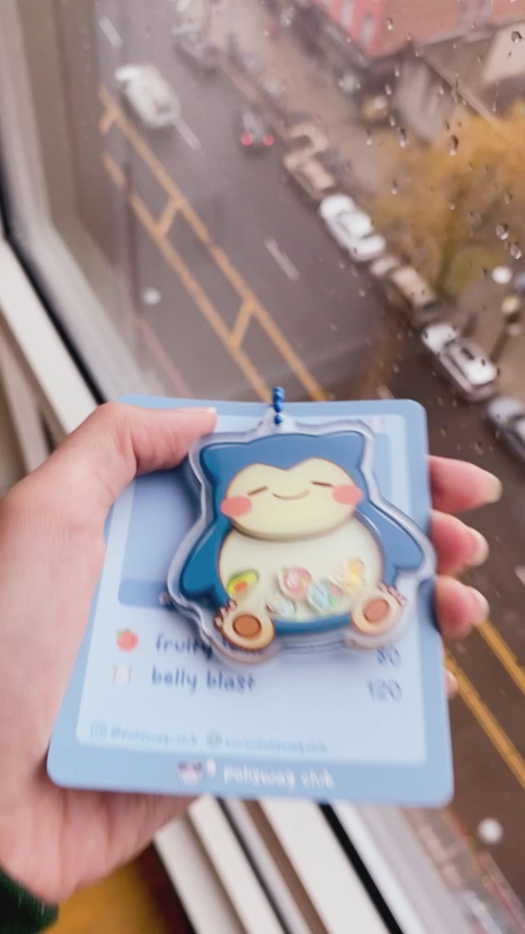 Snorlax Shaker Keychain - Pokemon Food Merch | Poliswag Club