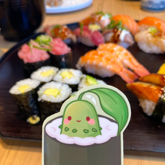 Chikorita Cucumber Sushi Sticker