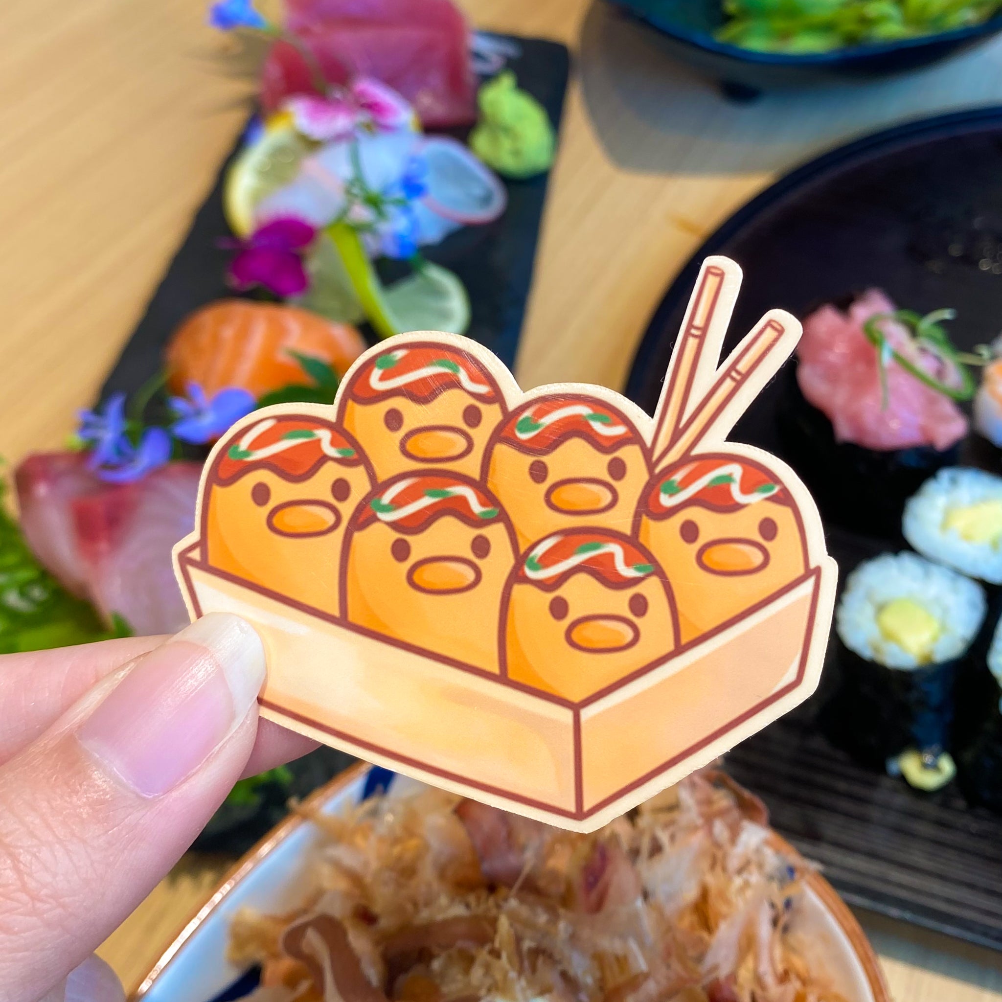 Diglett Takoyaki Sticker - Pokemon Food Merch | Poliswag Club