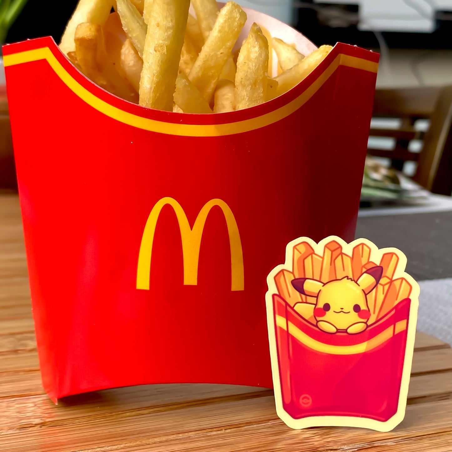 Pikachu Fries Sticker