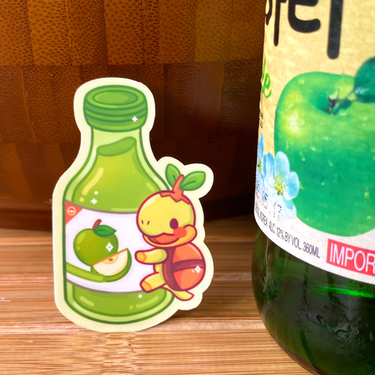 Turtwig Apple Soju Sticker