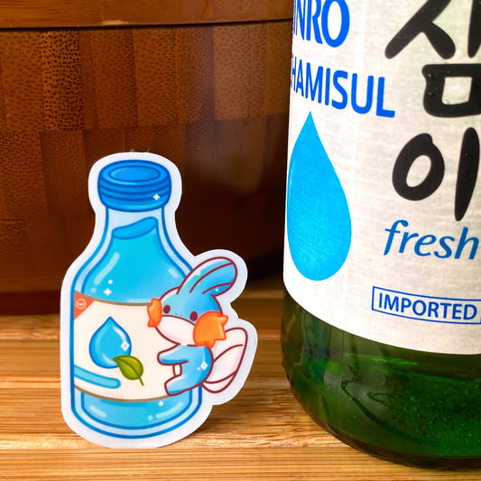 Mudkip Clear Soju Sticker