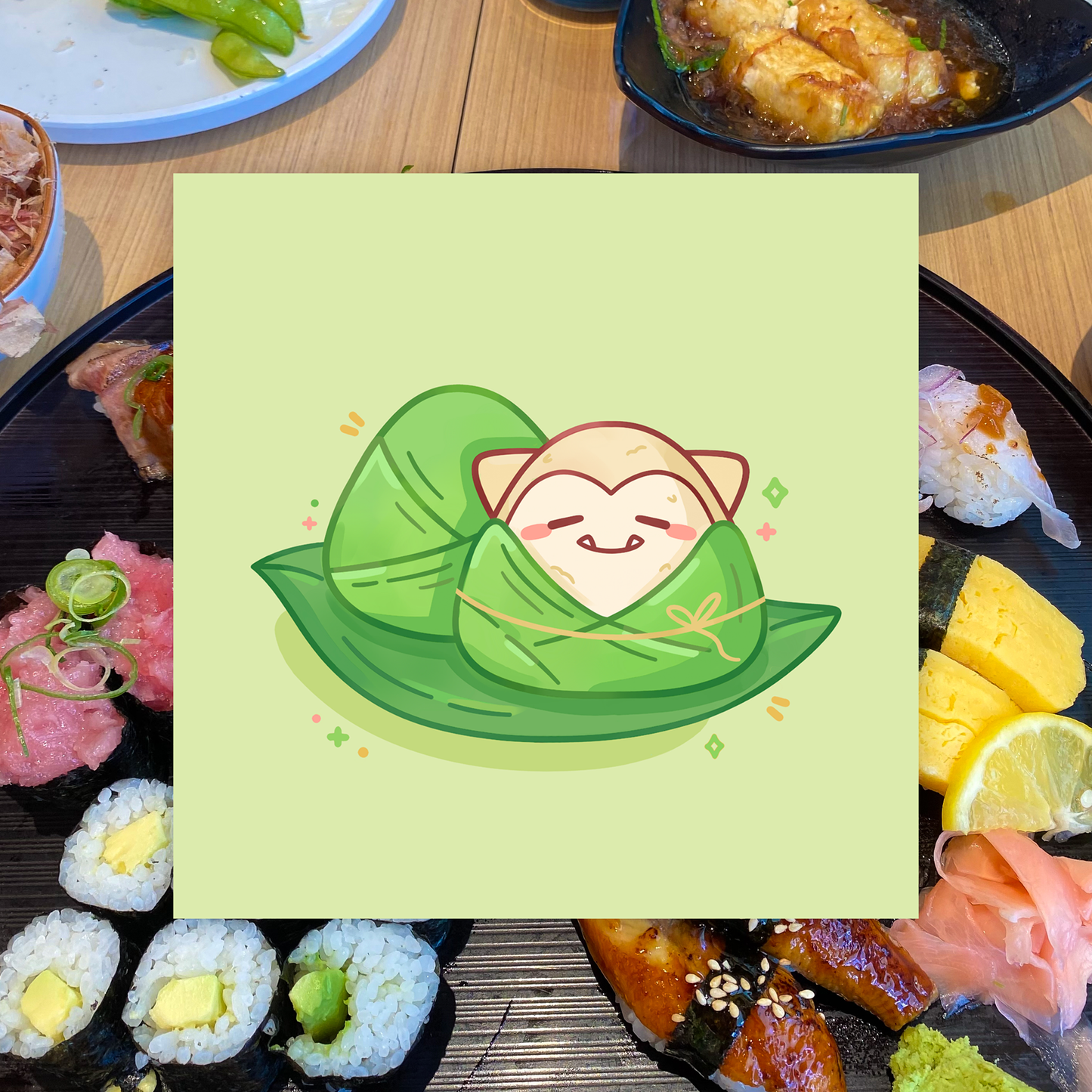 Snorlax Rice Dumpling Art Print